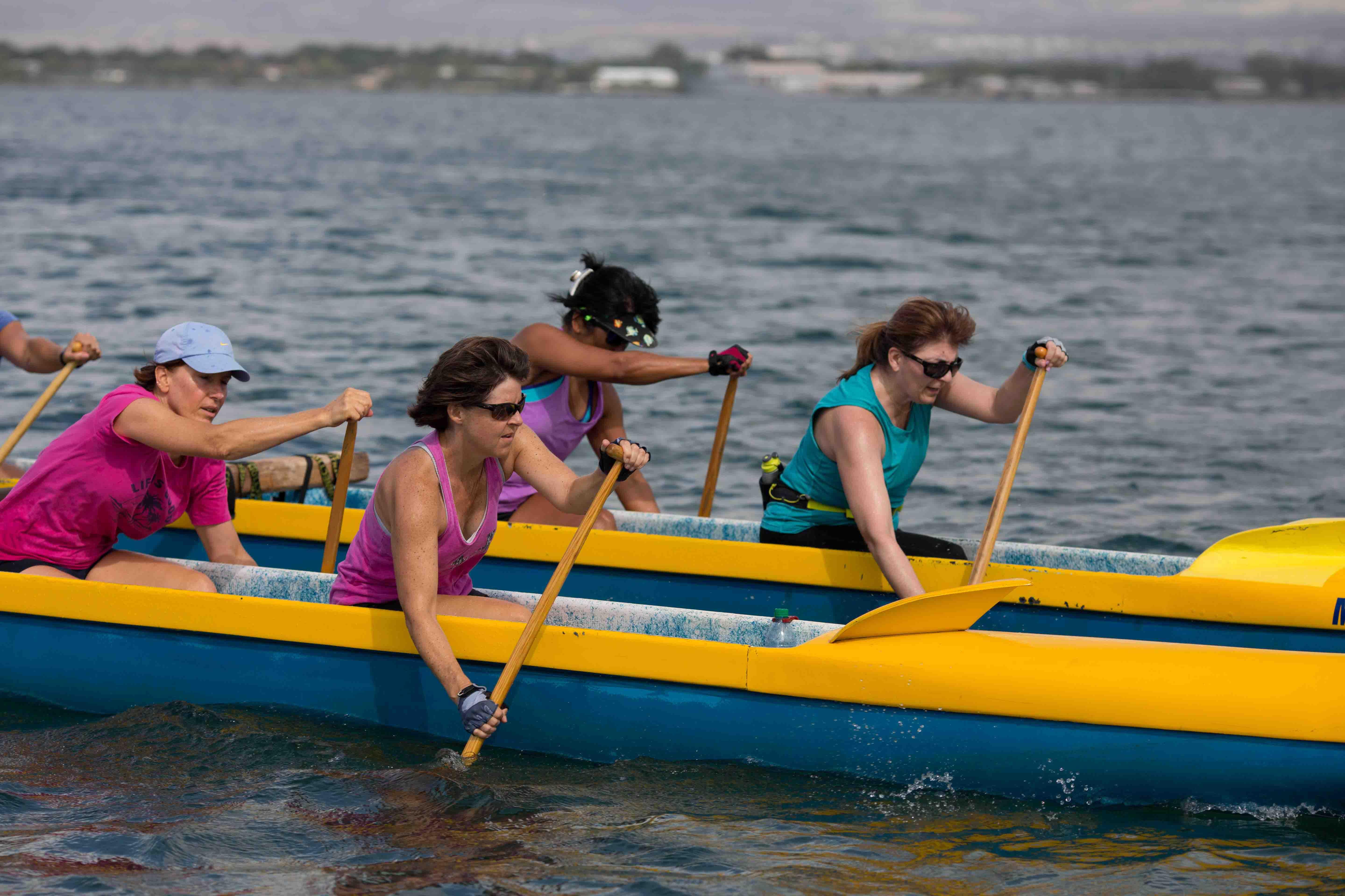 Outrigger Canoe Paddling