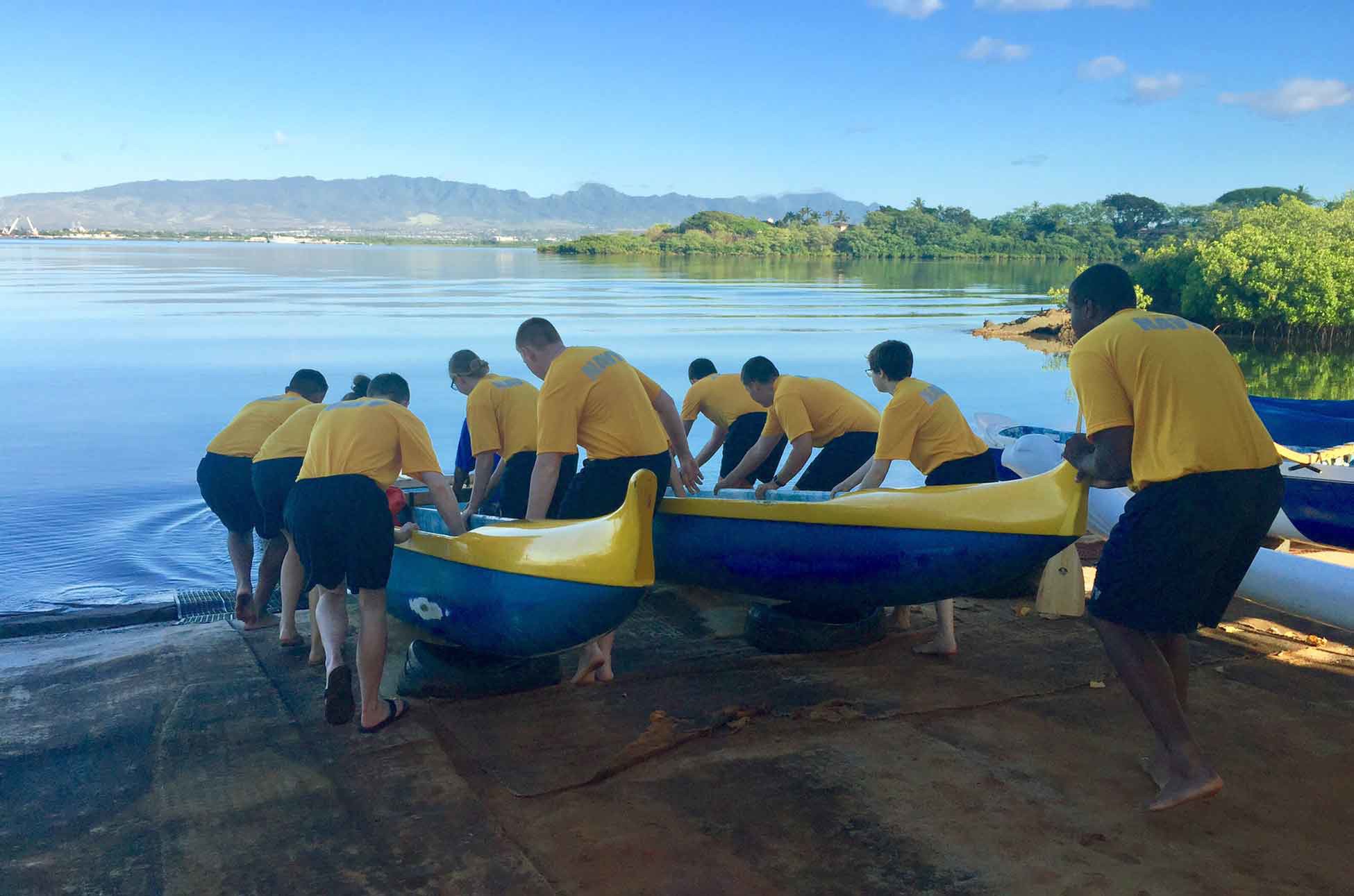 Sea Cadets Go Canoe Paddling