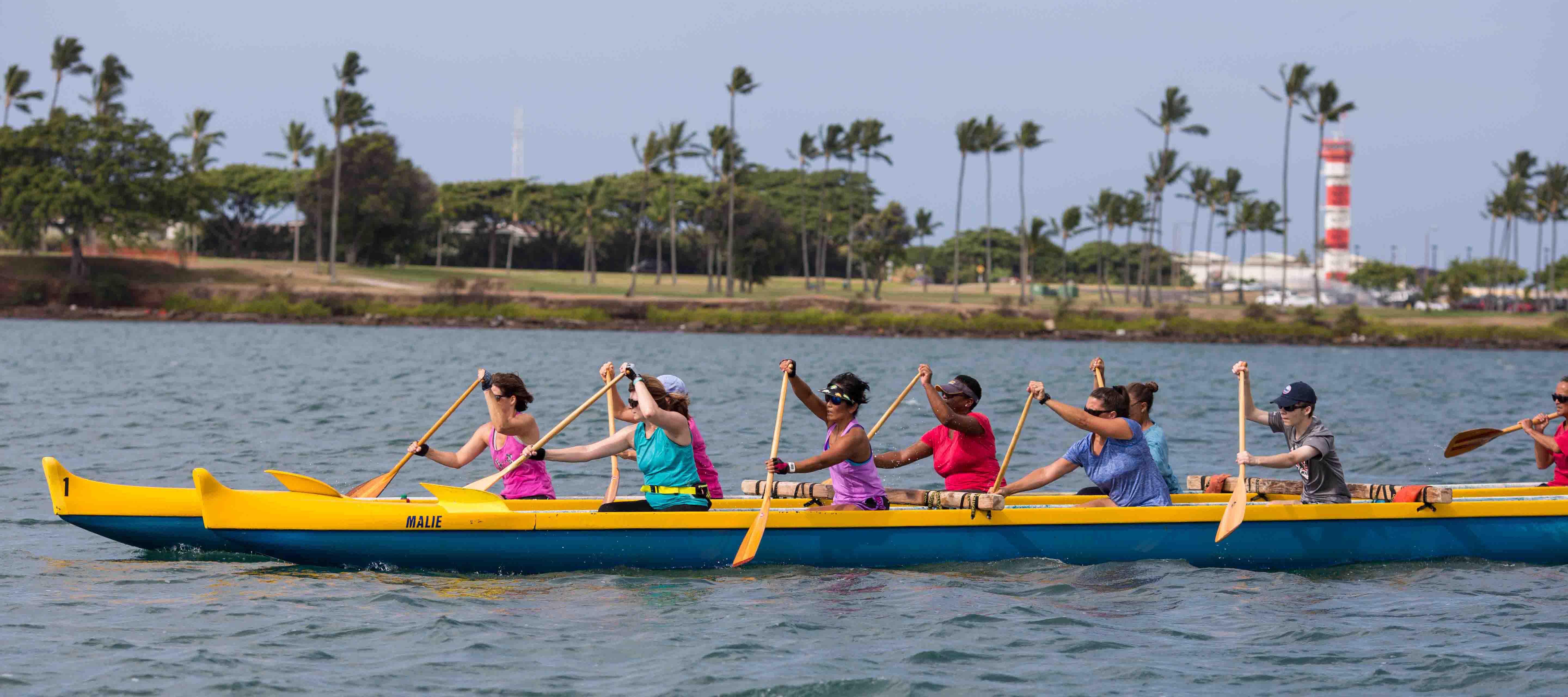 Outrigger Canoe Paddling